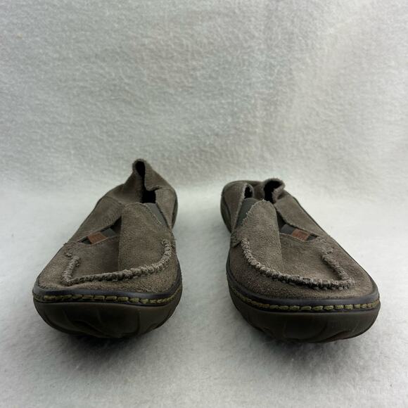 CAT Caterpillar Men's Gray Leather Slip-On Shoe Casual Loafer Thick Soles Size 6 - Picture 13 of 13